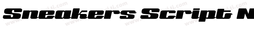 Sneakers Script Narr字体转换